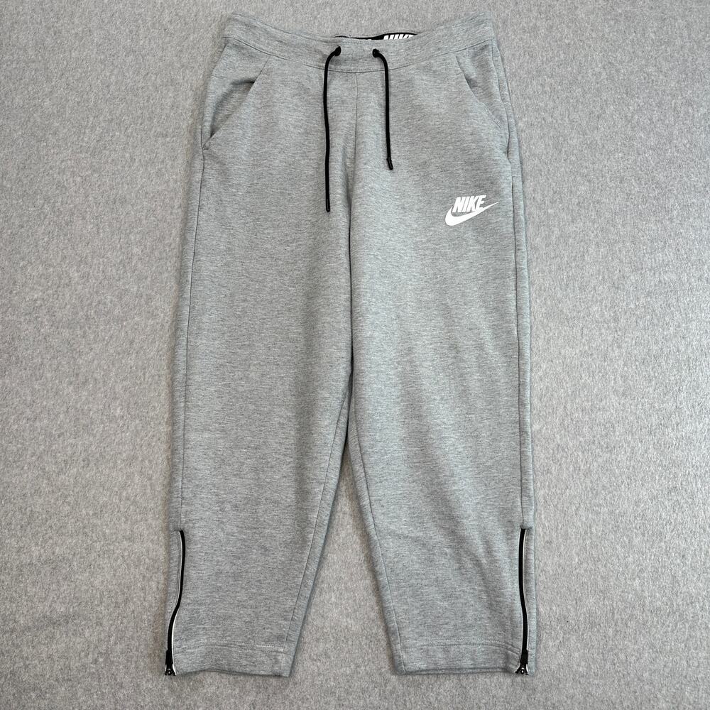Nike Sweatpants WMNS S Gray NSW AV15 Athletic Pant High Rise Stretchy Active